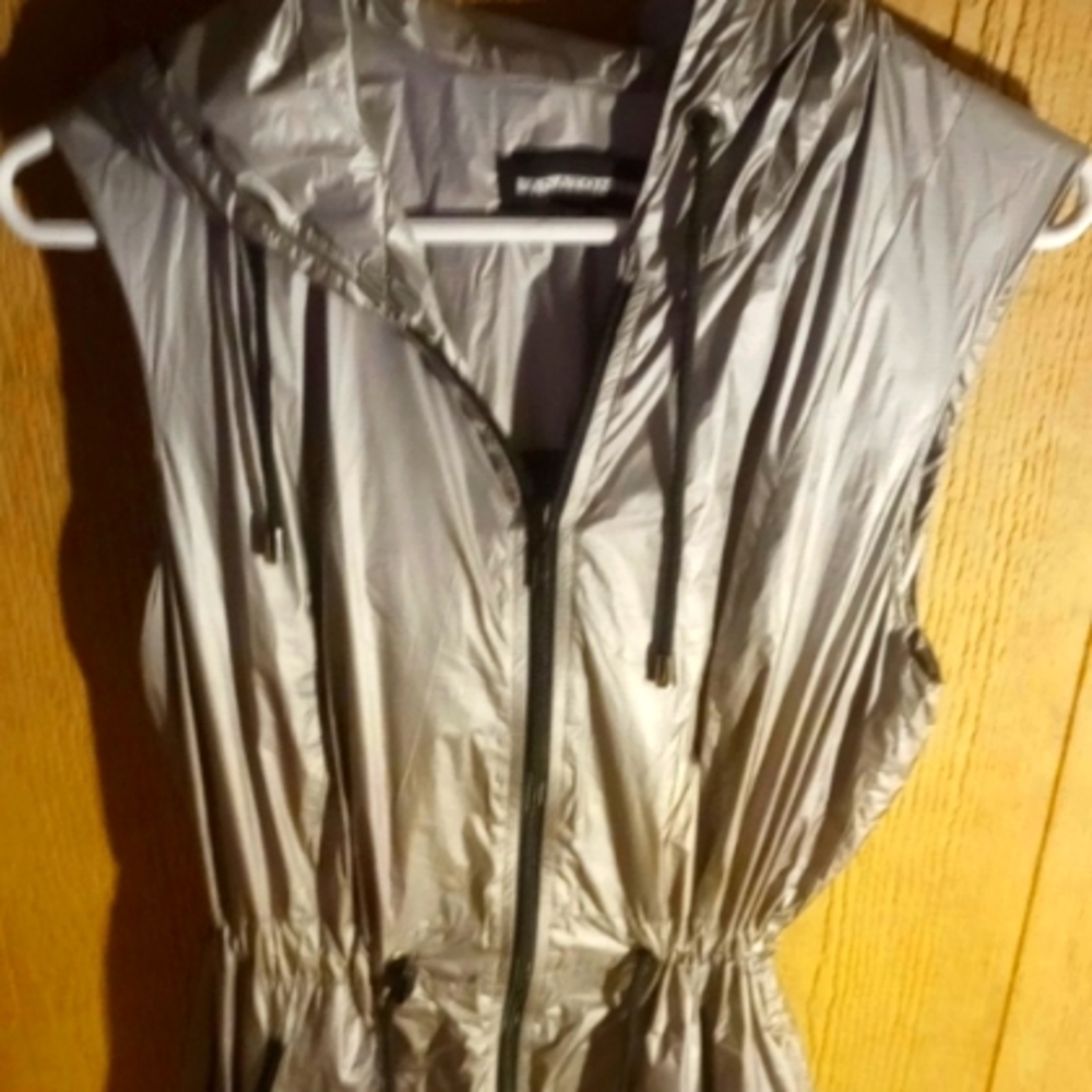 Silver anatomie designer vest zip up